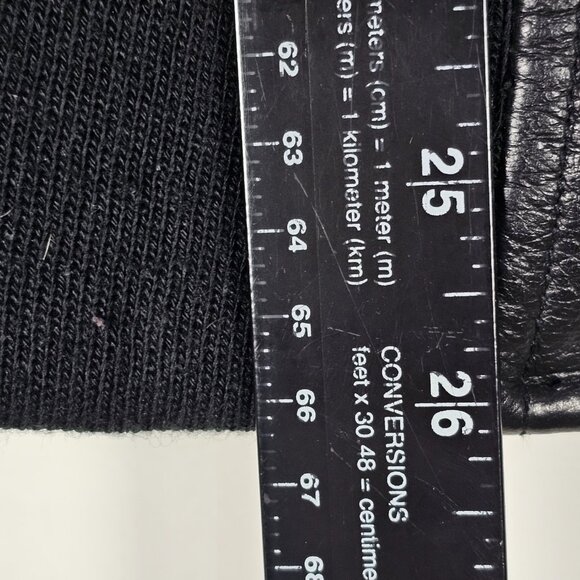 Vintage Y2K American Toons Betty Boop Mens Small Black Leather Bomber Jacket - Picture 13 of 14